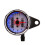 Universal Motorcycle Odometer Speedometer Gauge Signal KM/H Silver 11