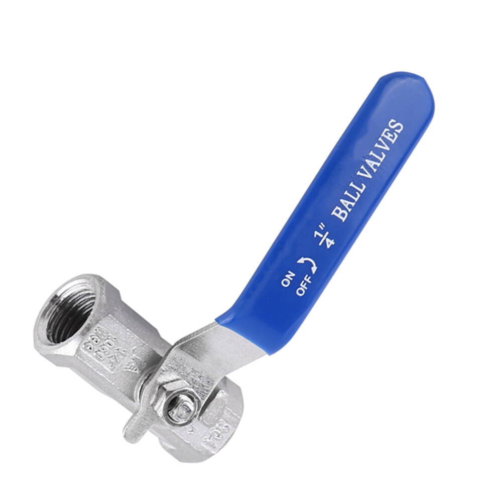 Stainless Steel 304 Sanitary Ball Valve Female Thread Straight Type (1/4" Bsp) 4001324440721