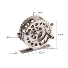 Aluminiumlegierung Fliegenfischrolle BLD 50/60 0,20-0,25 mm, 49-59 mm Spule
