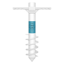 DUUDO Strandparaply Sandanker Strandtilbeh?r - Paraplybase med 5-spiralskrue Design Strand Essentials Paraplyholderstativ Modst? st?rk vind En st