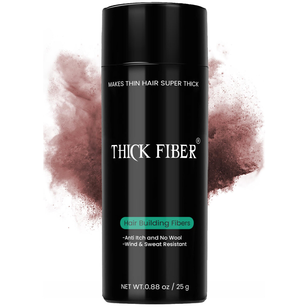 Fibres Capillaires Epaisses Pour Cheveux Clairsemes Et Zones Chauves (Auburn) - Flacon De 25 G - Dissimule La Chute De Cheveux En Quelques Second-image