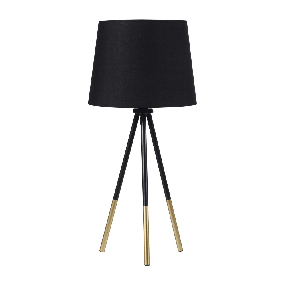 Lampe De Table Trepied Classique Noire Mate De 20 Pouces-image