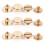 10x Solid Brass Screw Studs for Belts 3