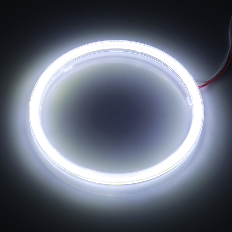 1Pair Auto Halo Rings Angel Eye Cob Chips Headlight Drl Led For Motorcycle Car 90Mm 7601324445480