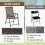 Patio Folding Chairs 4-Pack Portable Dining Chairs Outdoor 6