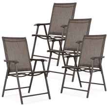 Patio Folding Chairs 4-Pack Portable Dining Chairs Outdoor