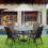 Patio Folding Chairs 4-Pack Portable Dining Chairs Outdoor 3