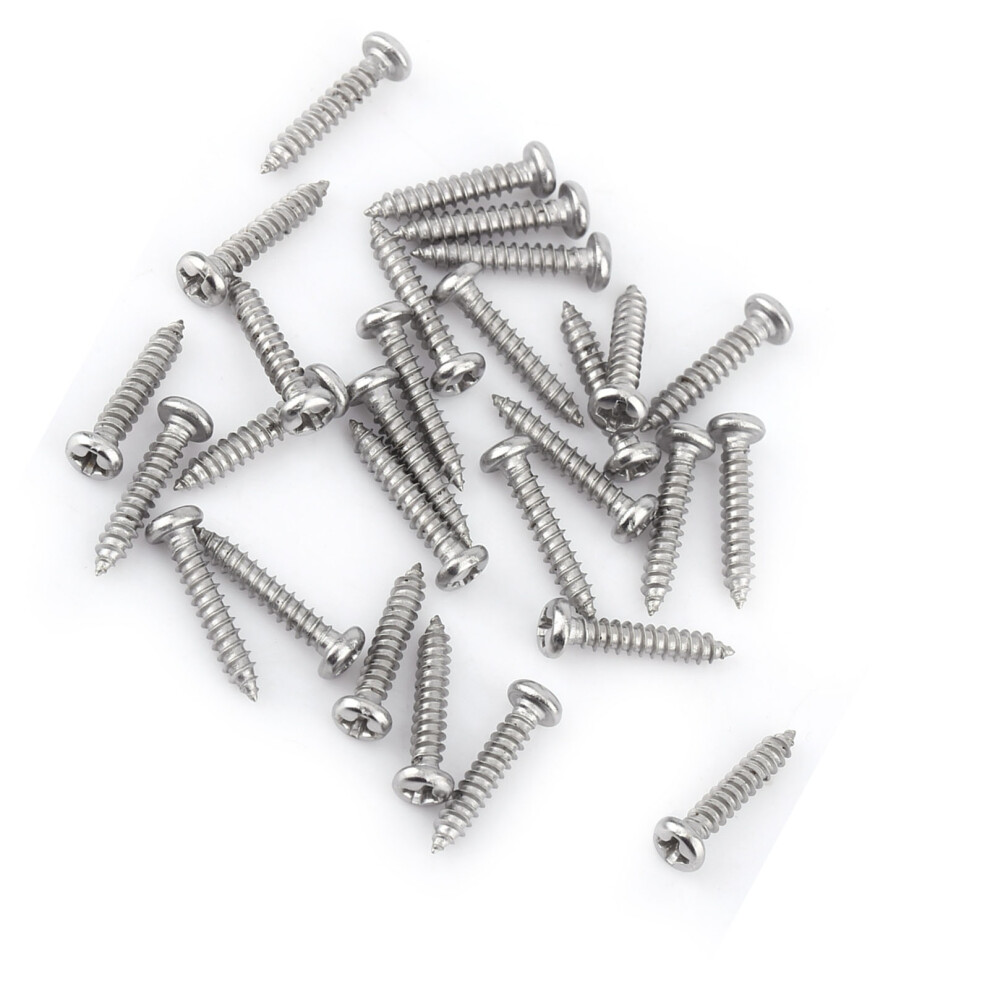 200Pcs M3 Stainless Steel Ss304 Selftapping Screws Pan Flat Truss Head 8761324446630