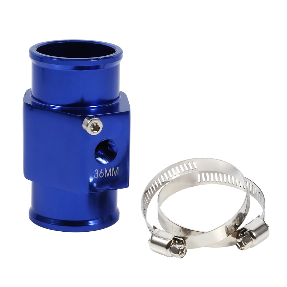 36Mm Water Temperature Joint Pipe Temp Sensor Gauge Radiator Hose Adapter Blue 3581324446820