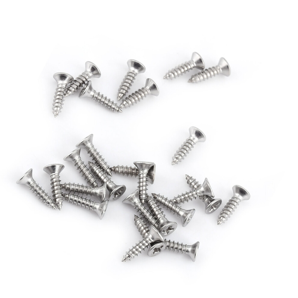 200Pcs M3 Stainless Steel Ss304 Selftapping Screws Pan Flat Truss Head 7641324446612
