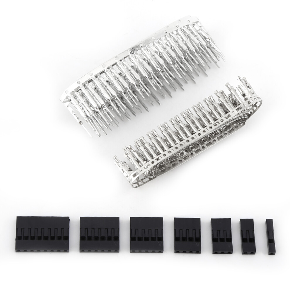 310Pcs 2.54Mm Male Female Jumper Wire Pin Header Connector Housing Kit Electronics Set 9301324448457