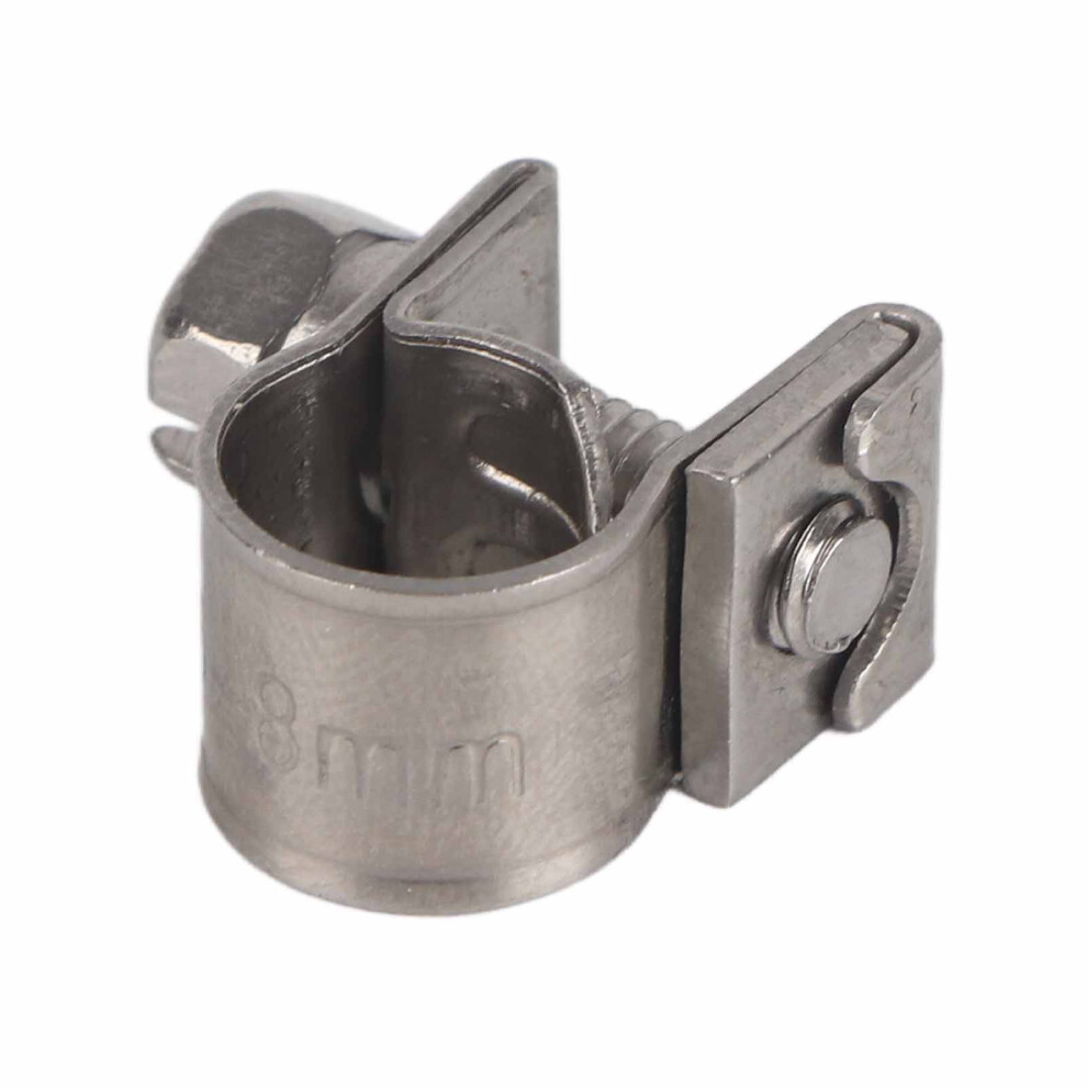 10Pcs Stainless Steel Mini Fuel Line Pipe Hose Clamp Clip 6Mmâ20Mm Optional Size 9401324448461
