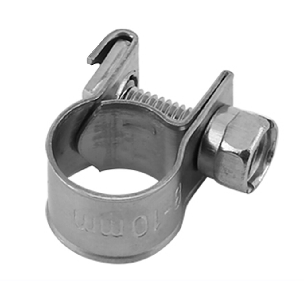 10Pcs Stainless Steel Mini Fuel Line Pipe Hose Clamp Clip 6Mmâ20Mm Optional Size 4951324448497