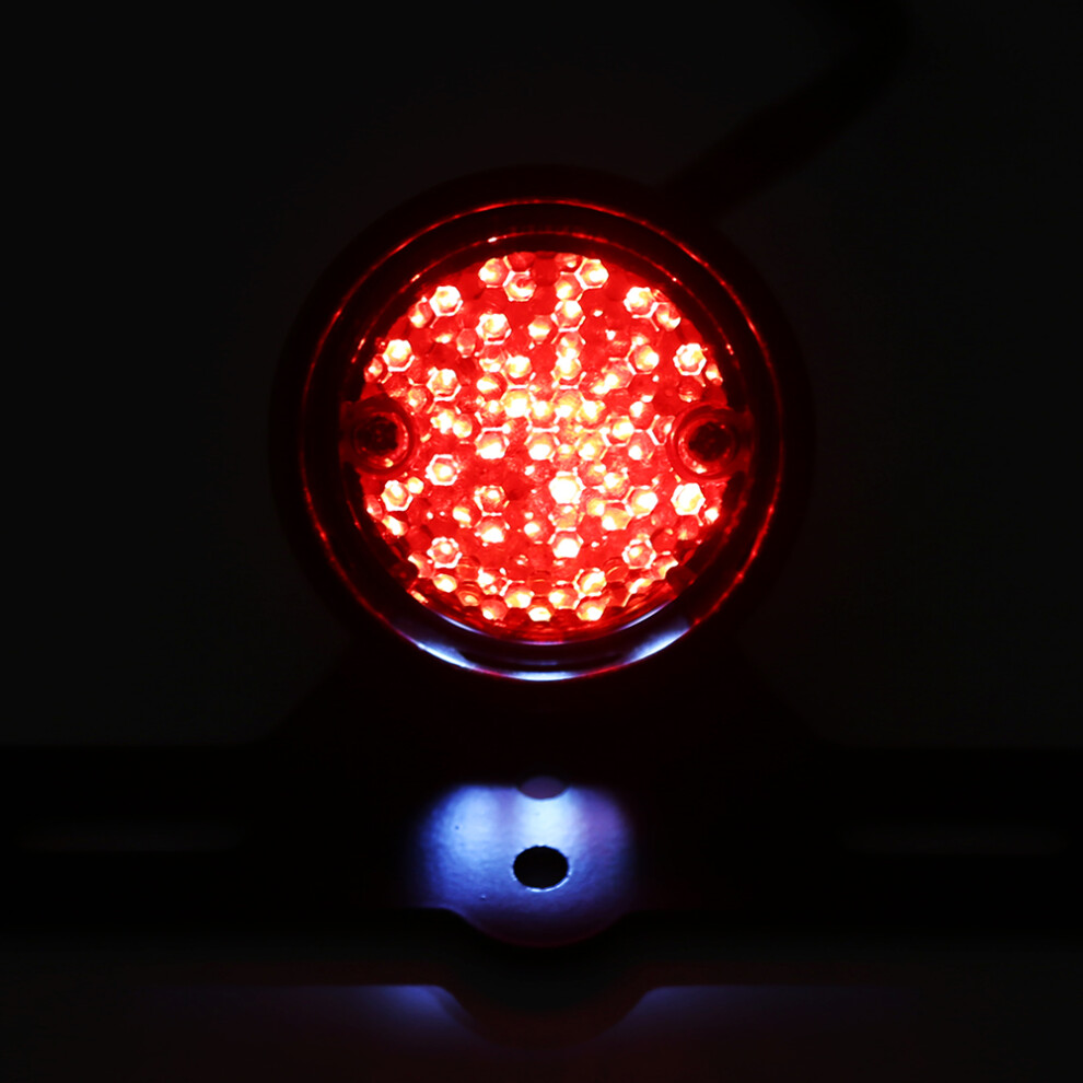 Motorcycle Led Retro Rear Tail Brake Stop Lamp For Honda/ Yamaha Red/Light 7891324448875