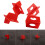 50Pcs 1/16'' Tile Leveling System Red 3 Side Spacer Cross And T Shape Ceramic Floor Wall Tools 5