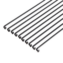 36Pcs/Set Steel Mountain Bike Bicycle Spokes w/ Nipples Black 259mm
