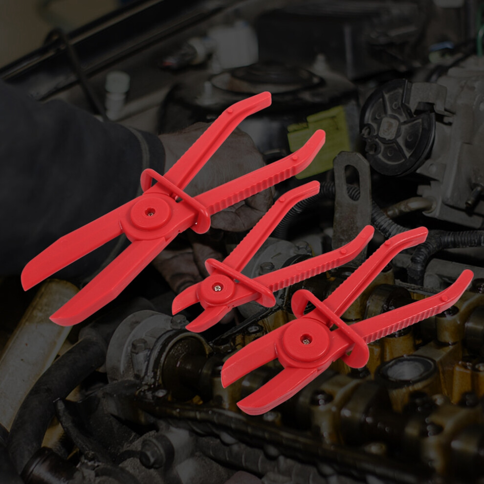 3Pcs Nylon Hose Clamp Tool Set Brake Fuel Water Line Clamp Plier Hands Free Tool 8351324449450