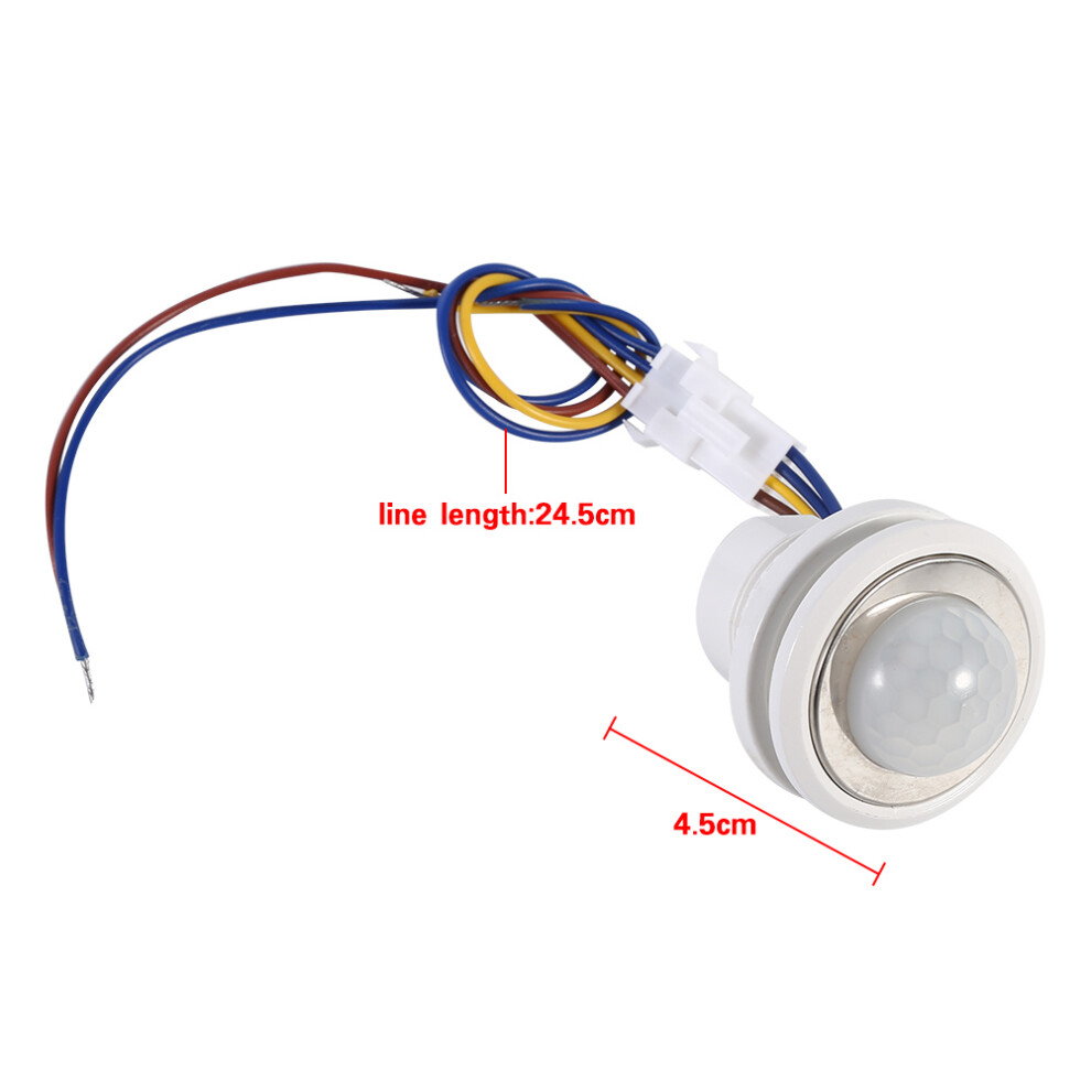 1Pc Automatic Infrared Ray Motion Sensor Led Lamp Home Wall Ceiling Mounted Detector Switch 5091324449571