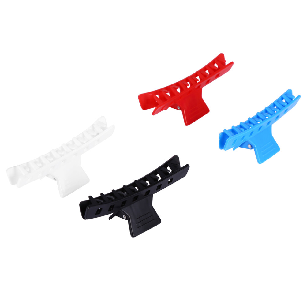 Unisex 12Pcs Salon Plastic Hair Claw Clip Clamps Hairpin Hairdressing Styling Accessories Tools