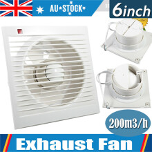 Ventilating Exhaust Extractor Fan For Bathroom Toilet Kitchen Window Home Wall 220V 6"
