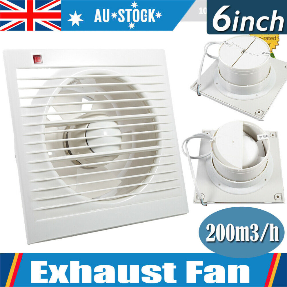 Ventilating Exhaust Extractor Fan For Bathroom Toilet Kitchen Window Home Wall 220V 6" 9431324450027