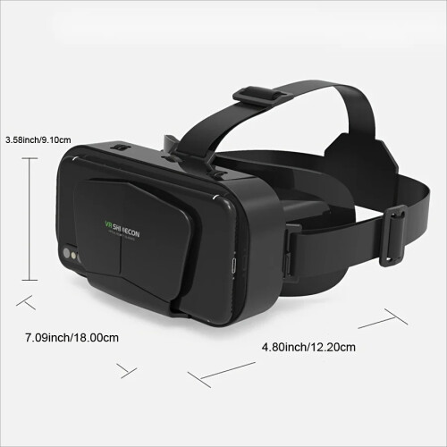 VR Glasses 3D Headset Virtual Reality Giant Screen Helmet Lenses 2