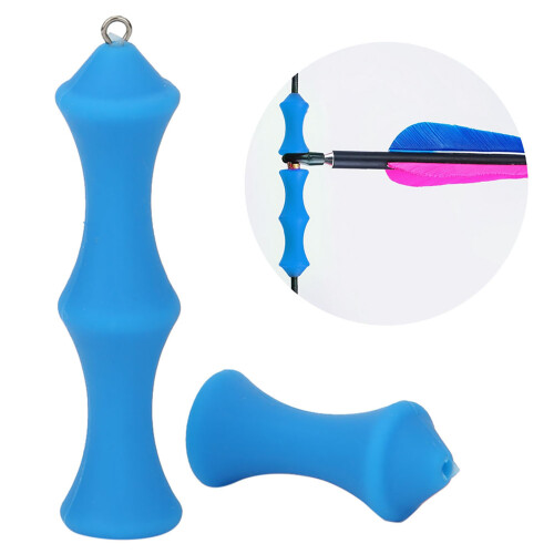 Set of Silicone Bowstring Finger Saver For Archery Hunting String Finger Guards(blue) 2