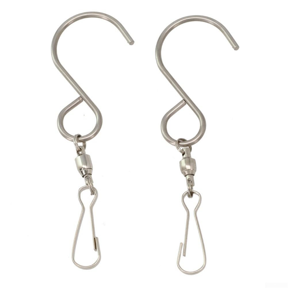 Pack Of 2 Multi-Purpose Swivel Hooks For Hanging Crystal Twisters And 4851034633148