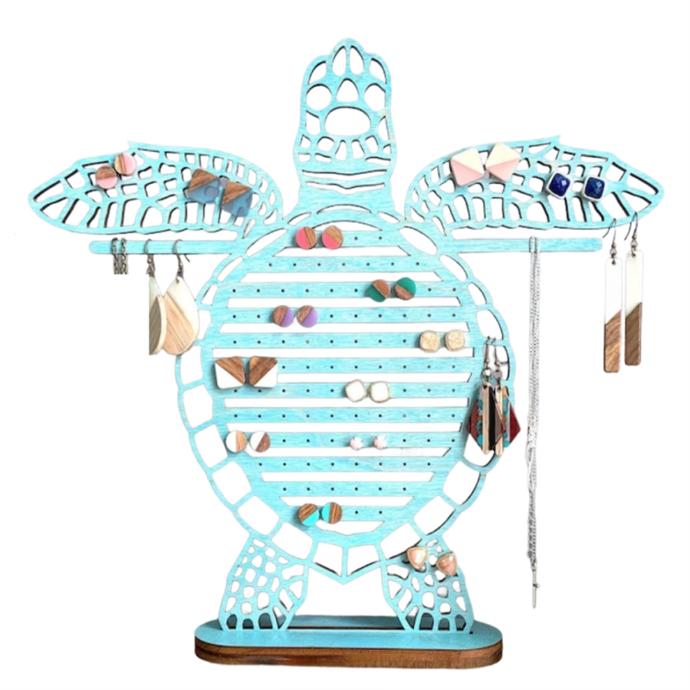Oorbellen Display Organizer Zeeschildpad Ketting Sieradenhouder Cadeau A