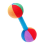 2PCS Grasp Training Dumbbell 0-1 Year Old Baby Auditory Perception Chewable Sand Hammer Rattle Toy 8