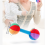 2PCS Grasp Training Dumbbell 0-1 Year Old Baby Auditory Perception Chewable Sand Hammer Rattle Toy 4