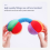 2PCS Grasp Training Dumbbell 0-1 Year Old Baby Auditory Perception Chewable Sand Hammer Rattle Toy 5