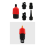 Luftventiladapter für Schlauchboote, Schlauchboote, Kajaks, Pumpen und Kompressoren, Rot 10