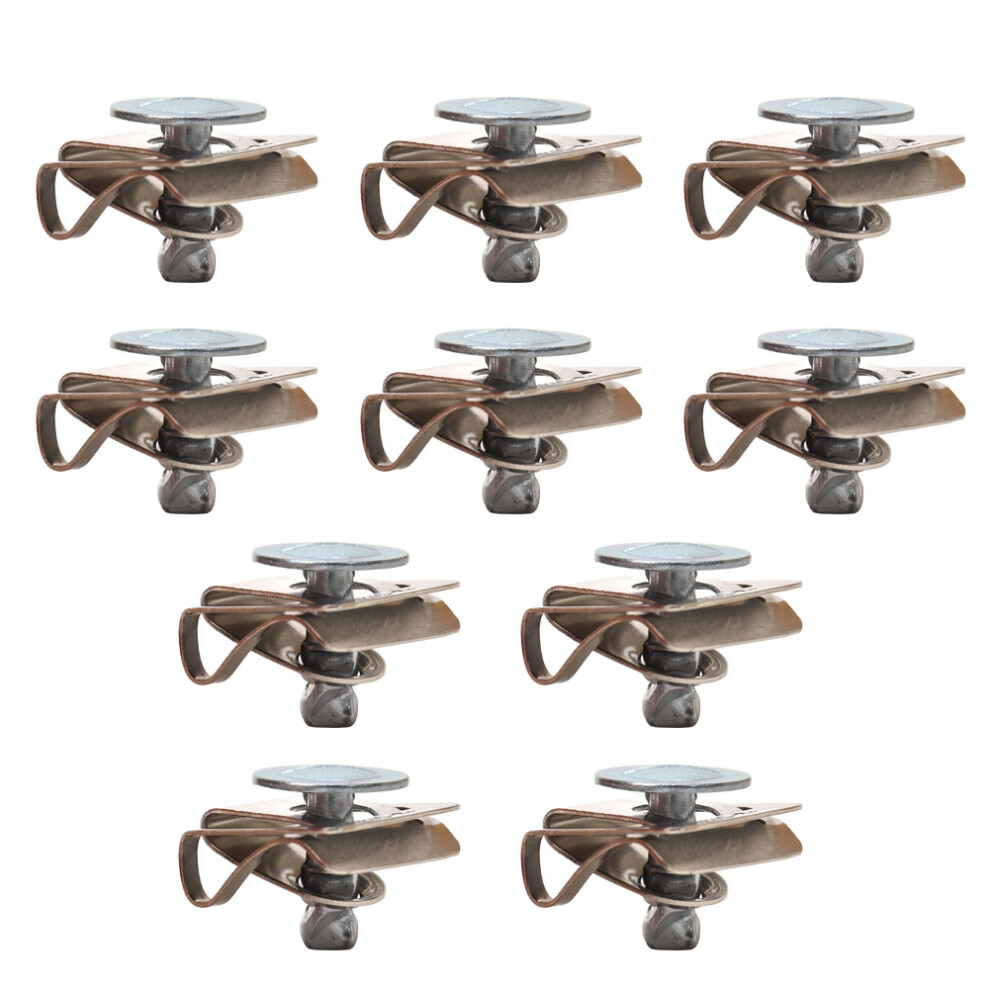 10X Under Engine Cover Screw Undertray Metal Clips For Skoda 8D0805121 4601324453334