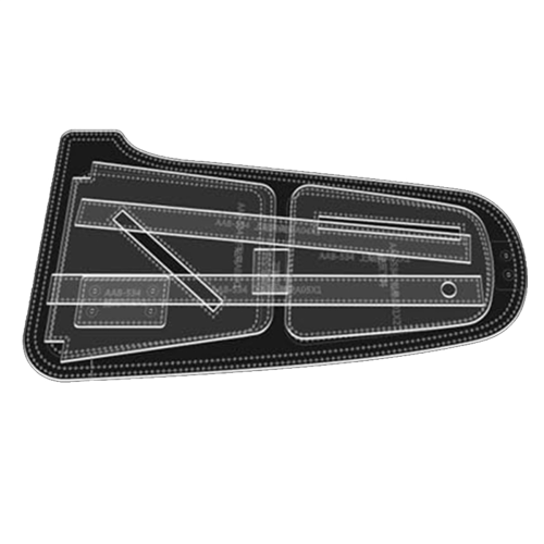 Sling Bag Acrylic Template,Leather Pattern Leather Templates for Crossbody Backpack Chest (-534) 1