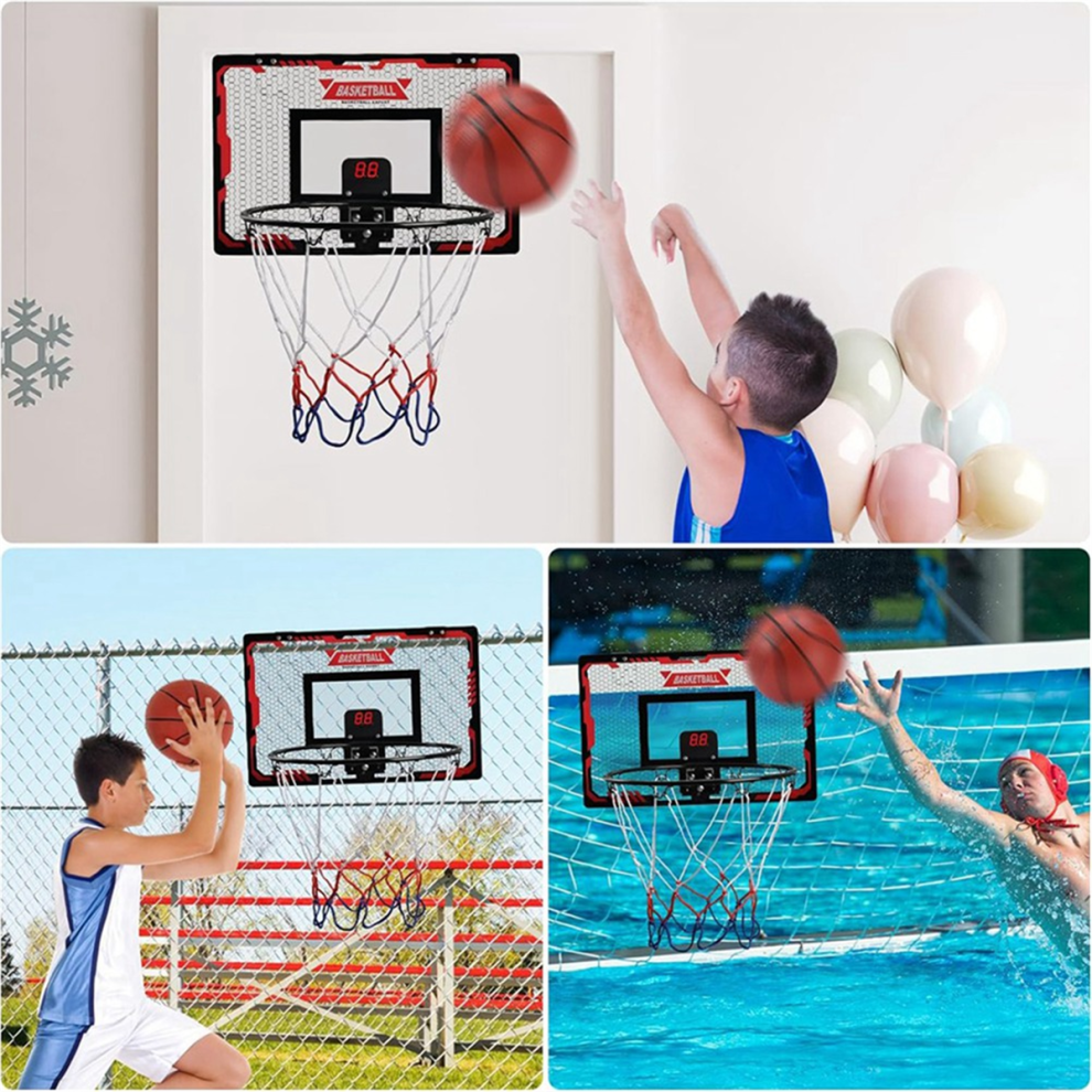 Photos - Basketball Hoop Indoor Wall Basketball,  for Bedroom,Basketball Kids and Adults, Pump Complete Accessories A