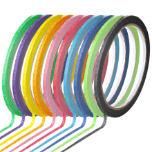 10 rollen 1/8 inch kleurrijke whiteboardtape in krijtstreepkleuren voor school, kantoor en thuis