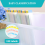 60 peças de armazenamento de papel 6x6 polegadas, capas plásticas transparentes com 120 abas adesivas de índice para scrapbooking e cartolina 4