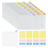 60 peças de armazenamento de papel 6x6 polegadas, capas plásticas transparentes com 120 abas adesivas de índice para scrapbooking e cartolina 1
