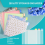 60 peças de armazenamento de papel 6x6 polegadas, capas plásticas transparentes com 120 abas adesivas de índice para scrapbooking e cartolina 5
