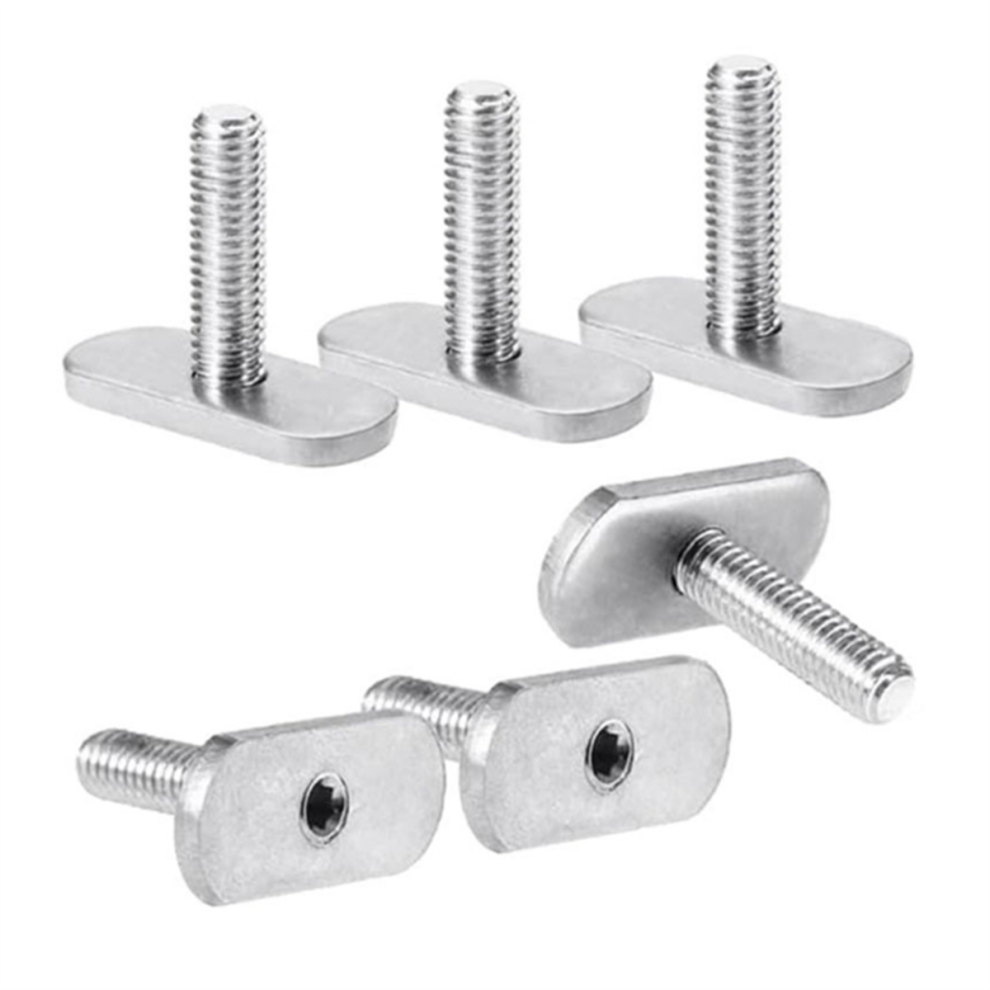 6Pcs Stainless Steel Kayak Slide Rail Track M6 Screws Fastener Hardware For Canoe Boat Accessories 4851034636637