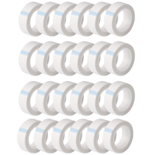 24 rollen witte wimpertape, zelfklevende stoffen wimpertapes voor extensions, 9 m/10 yard