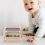 Vorschule Musical Drum Rolling Tummy Rainbow Prop Infant Holz Roller Modellierung 3