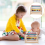 Vorschule Musical Drum Rolling Tummy Rainbow Prop Infant Holz Roller Modellierung 6