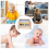 Vorschule Musical Drum Rolling Tummy Rainbow Prop Infant Holz Roller Modellierung 5