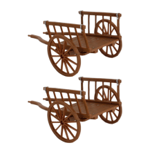 Wagenmodel Miniatuur Feeënfiguren Wiel Peuter Kruiwagen Accessoire Tuin Trolley Speelgoed