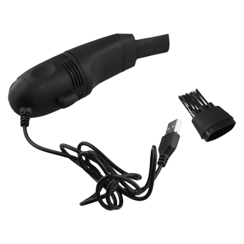 1 conjunto de mini aspirador de pó e escova para teclado com usb 2
