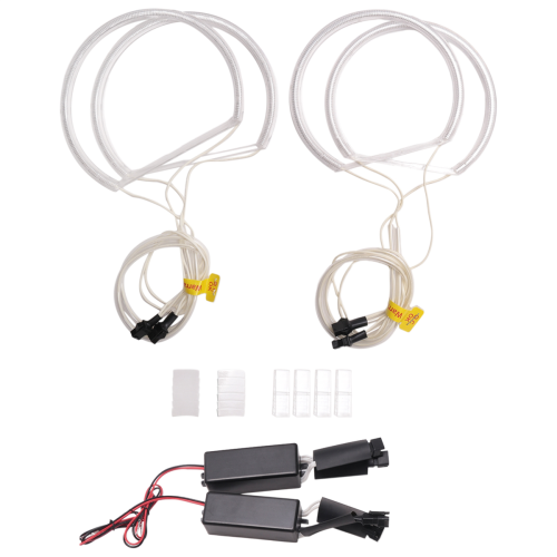 4x Luz de anel LED Angel Eye CCFL branca sem projetor para série E46 3 2