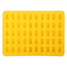 50 Cavities Chocolate Ice Tray Bear Silicone Maker Candy Mold Silicone DIY Mould Tool Yellow