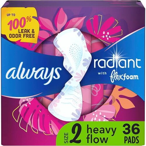Always Always Radiant Feminine Pads for Women